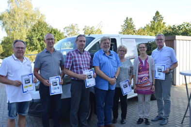 Die Einweihung des neuen Gemeindefahrzeugs