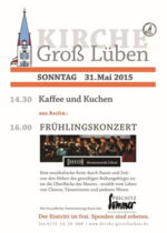 Plakat Frühlingskonzert