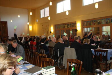 Abstimmung auf der Synode