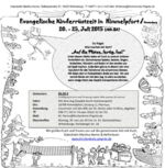 Plakat Kinderrüstzeit in Himmelpfort
