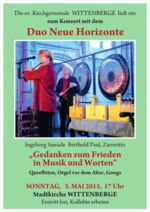 Plakat Konzert Duo Neue Horizonte